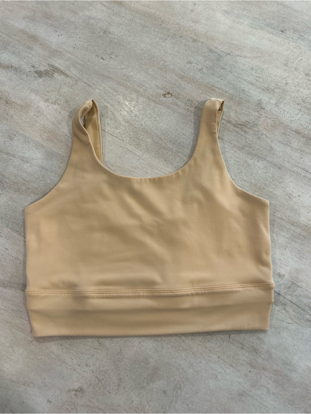 🧘🏽♀️🏃🏽♀️🏄🏽♀️Nike Nude Beige Dri-Fit Scoop Neck Sports Bra🧘🏽♀️🏃🏽♀️🏄🏽♀️